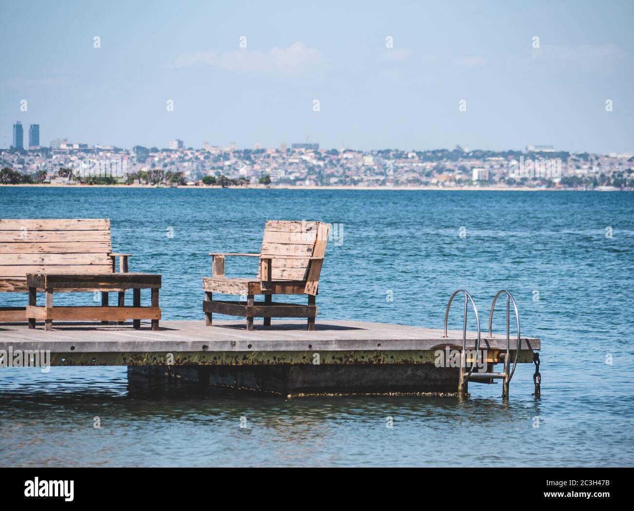 Isola di Mussulo, Luanda, Angola Foto Stock