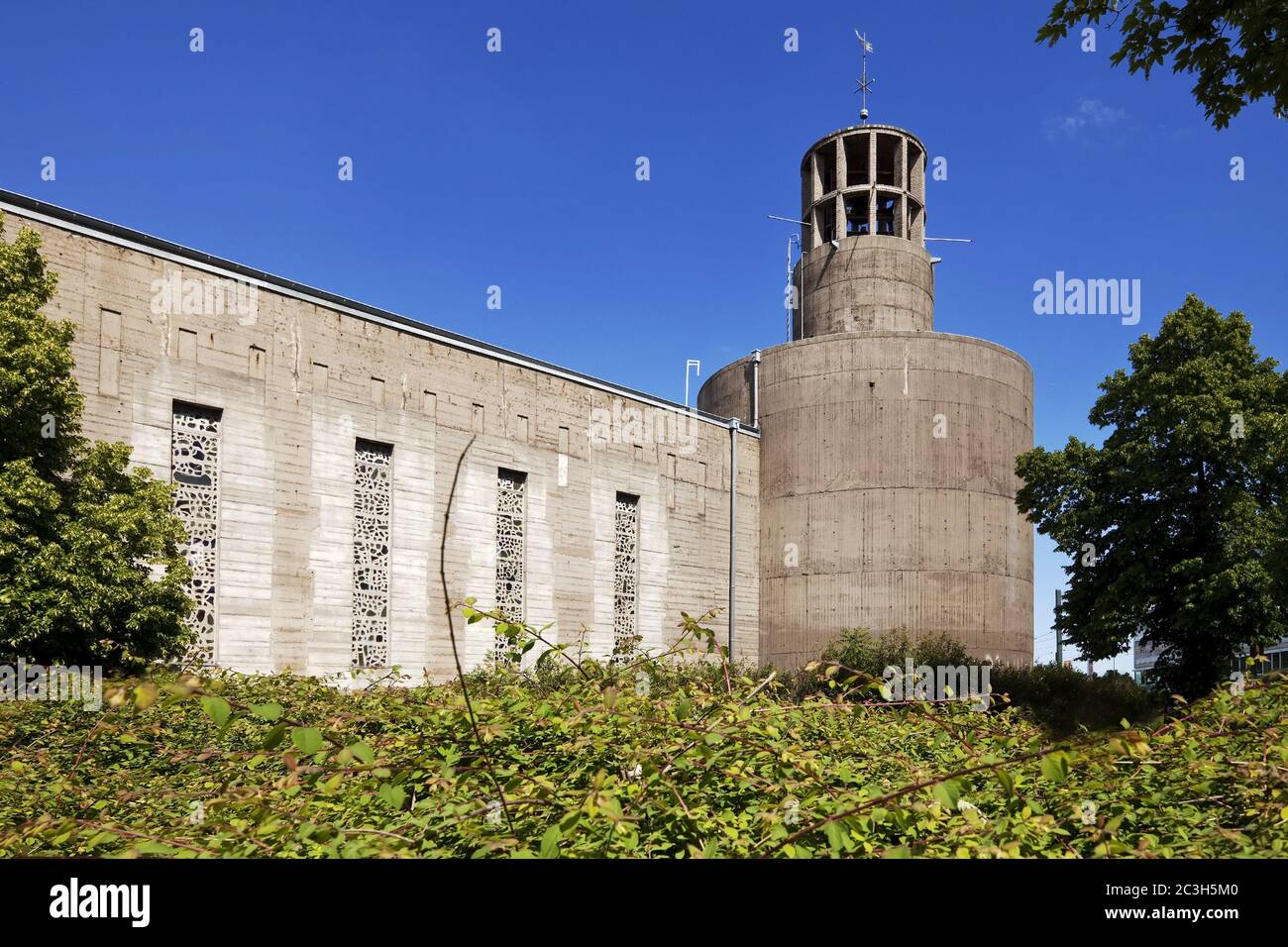 Chiesa bunker Santkt Sacramento della Chiesa copta ortodossa, Duesseldorf, Germania, Europa Foto Stock