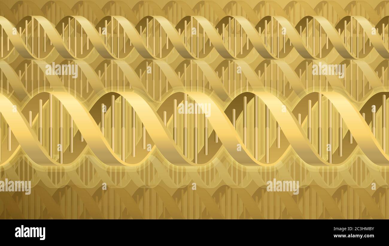 DNA Double Helix Molecule background Illustrazione Vettoriale
