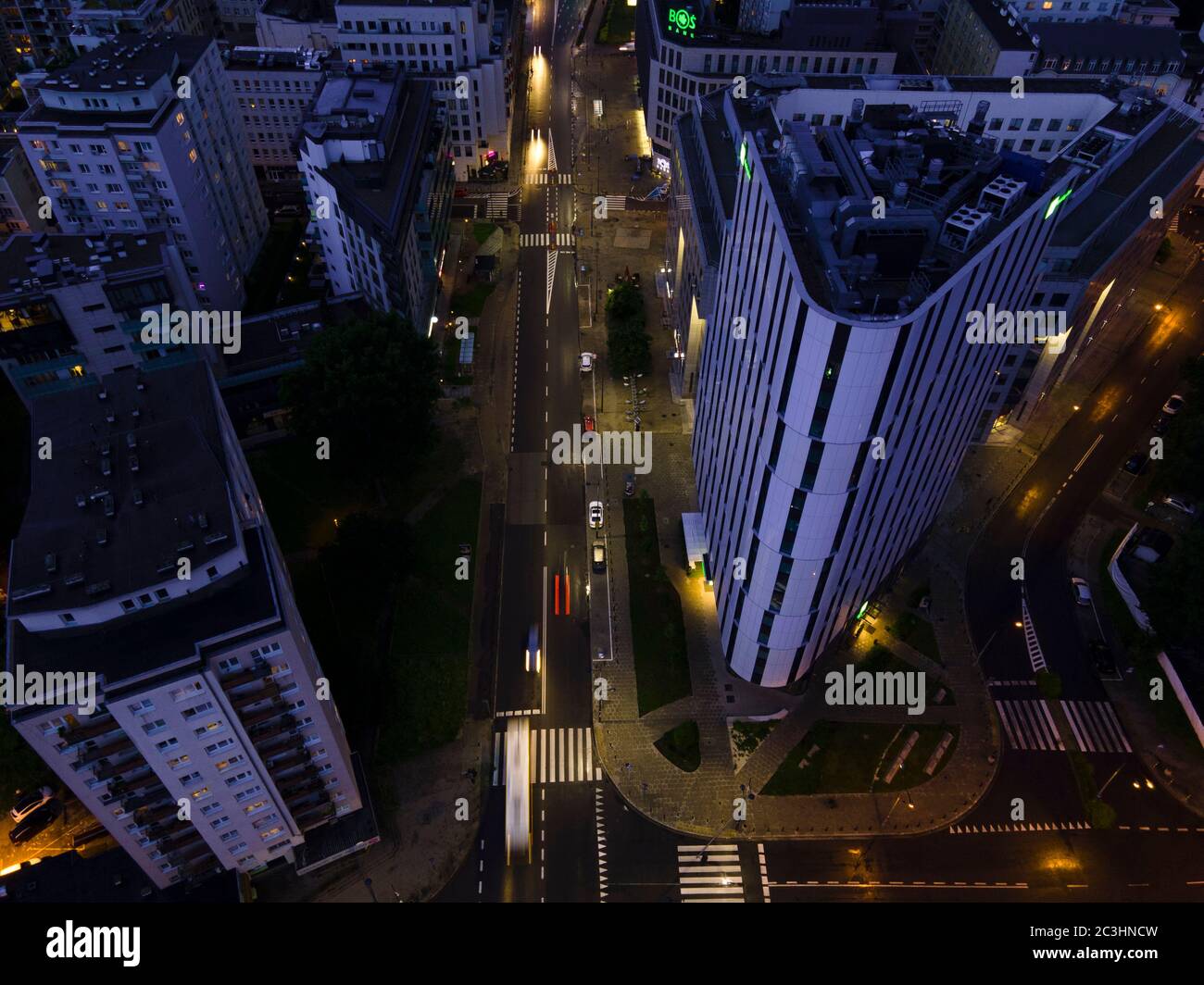 L'hotel Holiday Inn si trova nel quartiere di Wola il 19 giugno 2020 a Varsavia, Polonia. Foto Stock