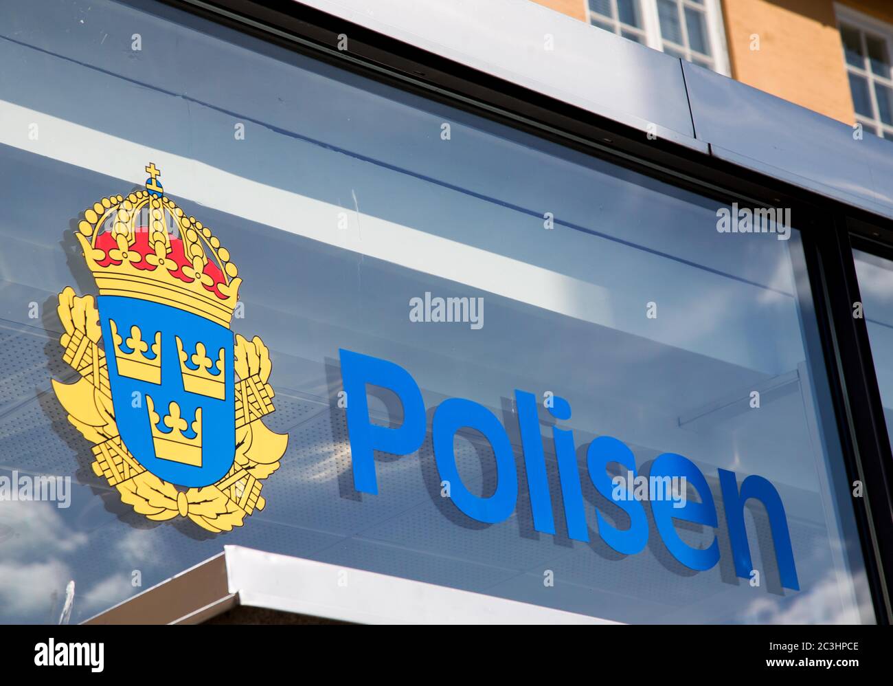 Polizia e NFC (Centro Nazionale forense) a Linköping.Foto Gippe Gustafsson Foto Stock