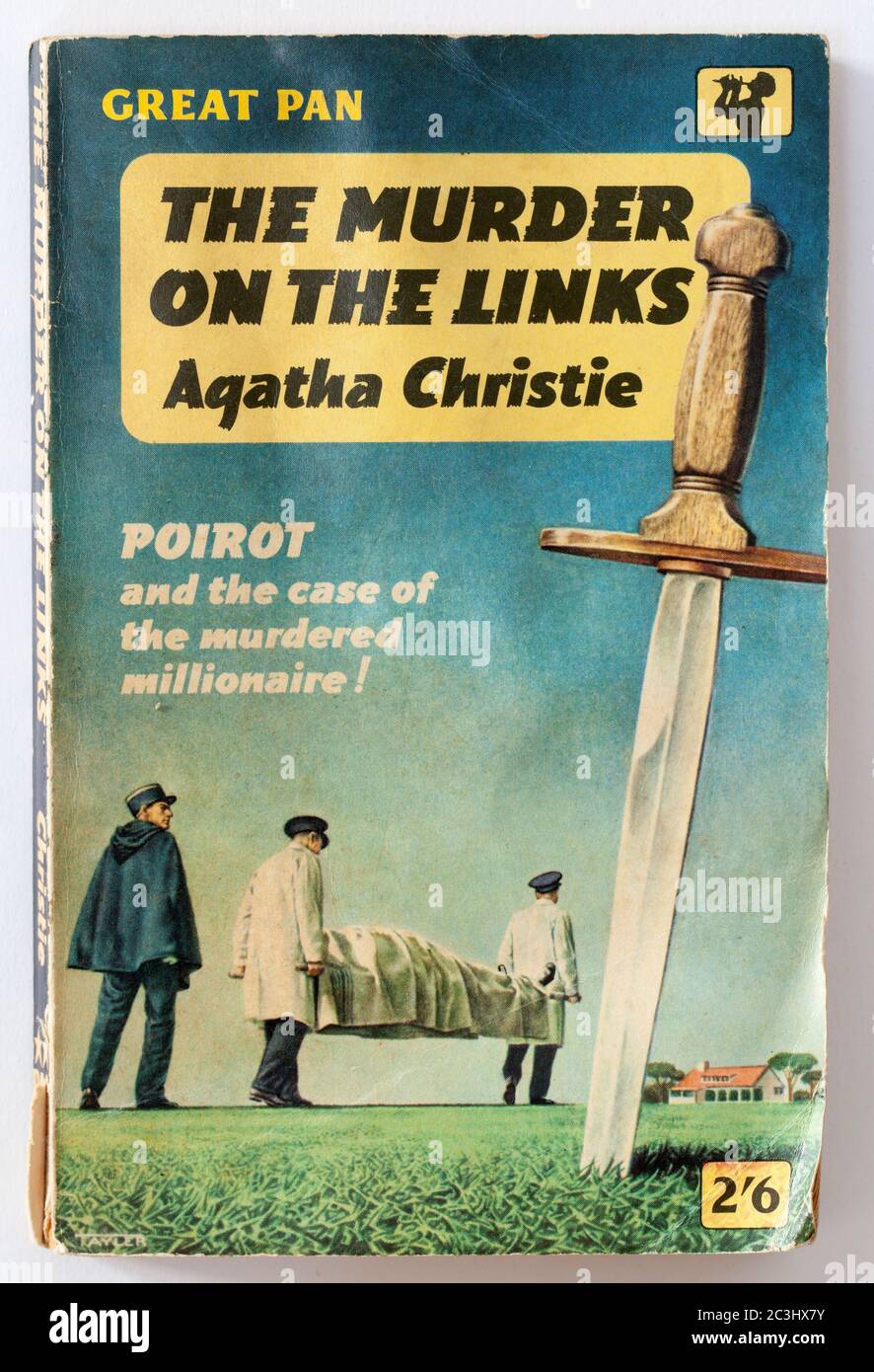 Omicidio sui collegamenti di Agatha Christie Paperback Book Foto Stock