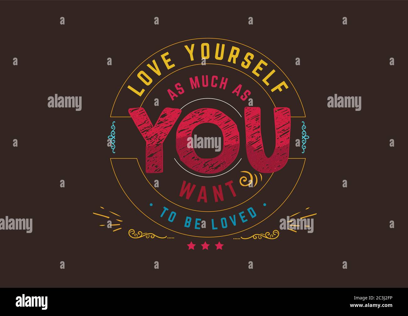 amatevi tanto quanto volete essere amati Illustrazione Vettoriale