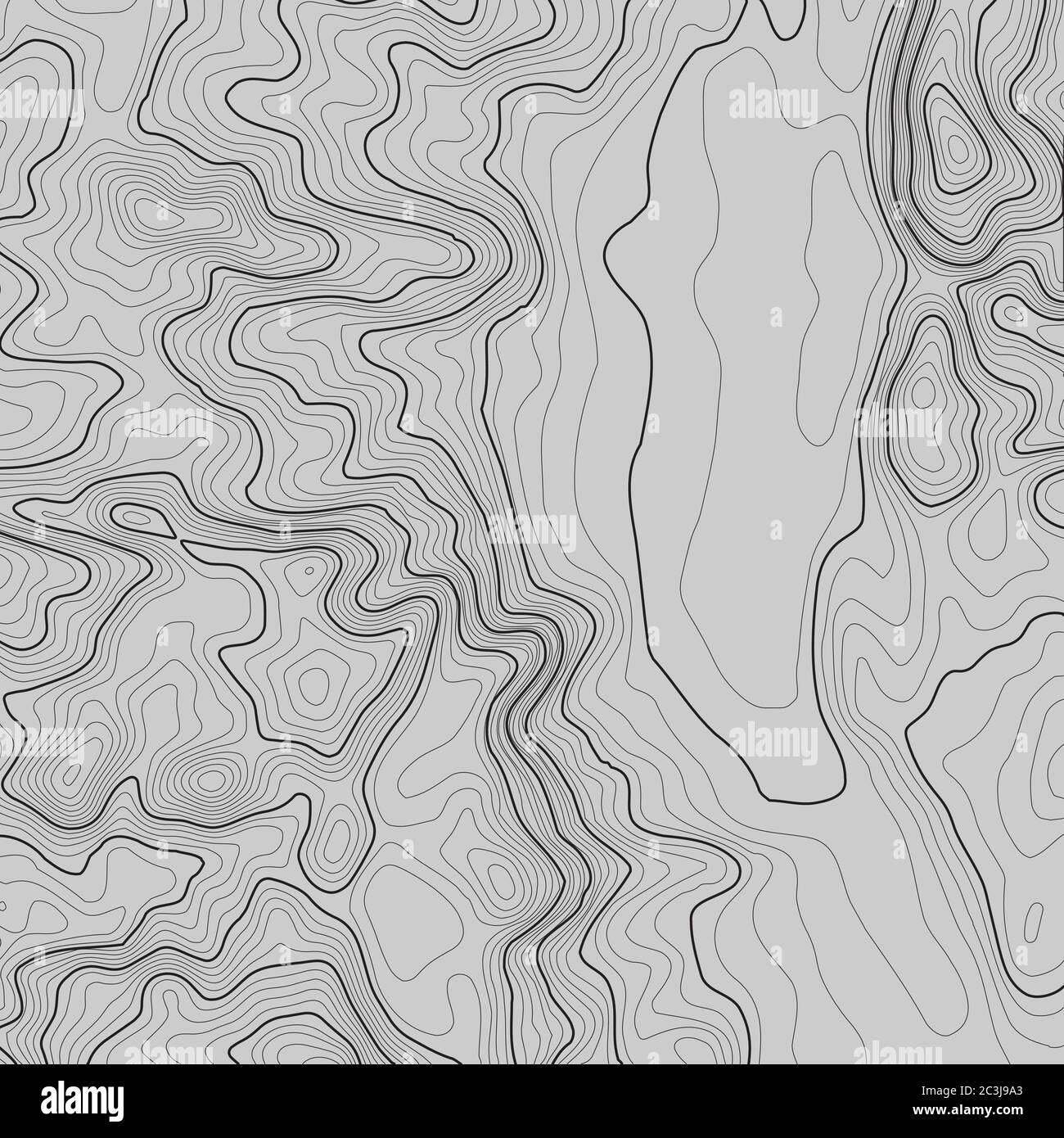 Sfondo topografico della mappa con spazio per la copia . Topografia linea sfondo contorno mappa , griglia geografica illustrazione vettoriale astratta . Montagna Illustrazione Vettoriale