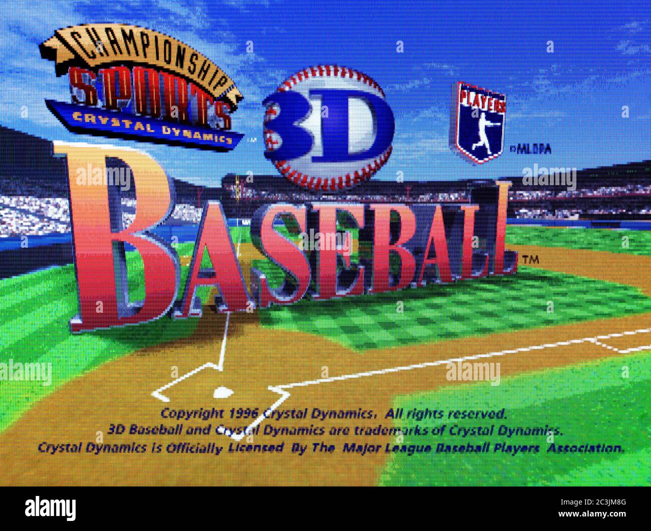 Baseball 3D - Sony PlayStation 1 PSX PS1 - solo per uso editoriale Foto Stock
