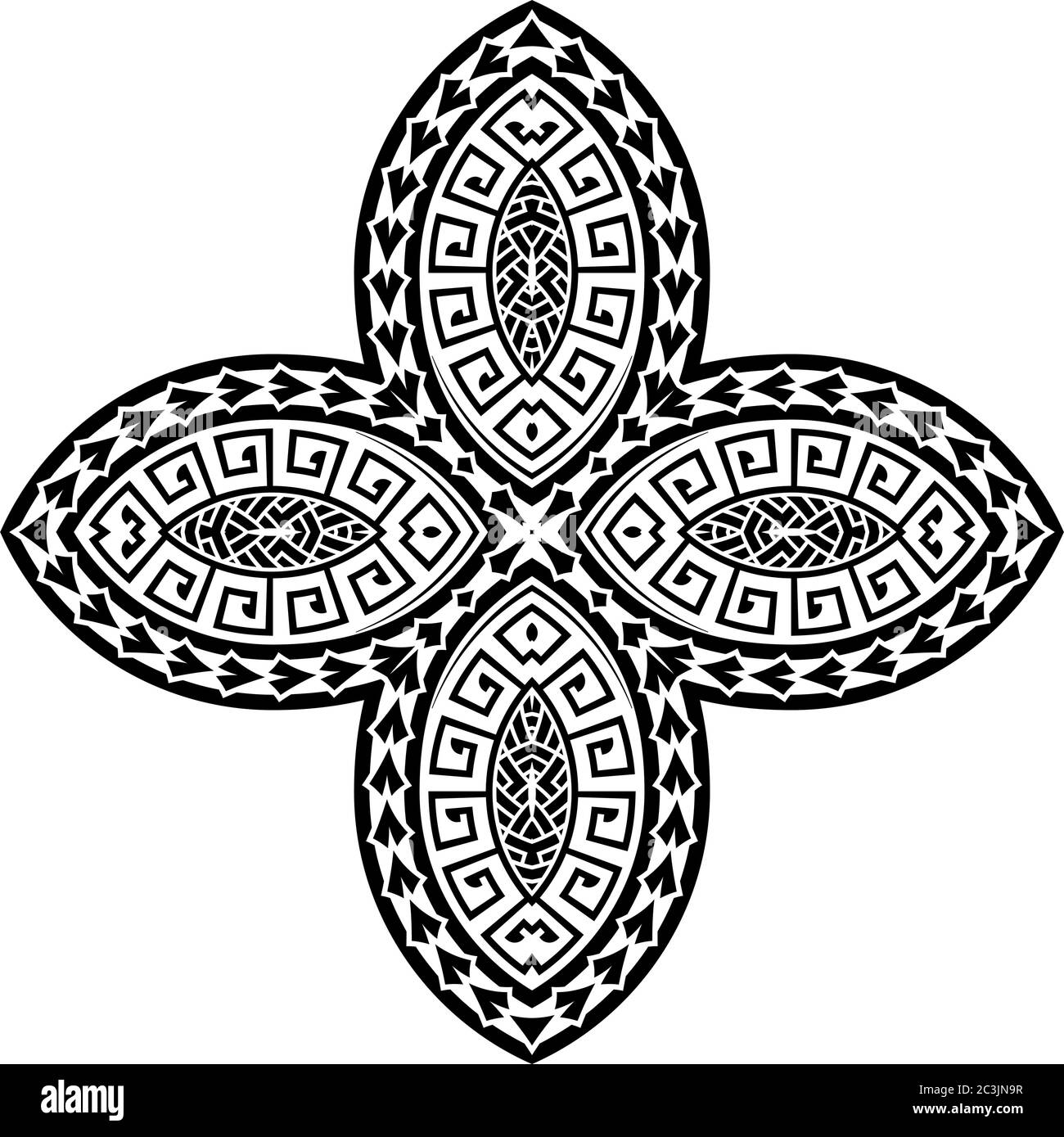 Illustrazione del vettore Tattoo tribale Illustrazione Vettoriale