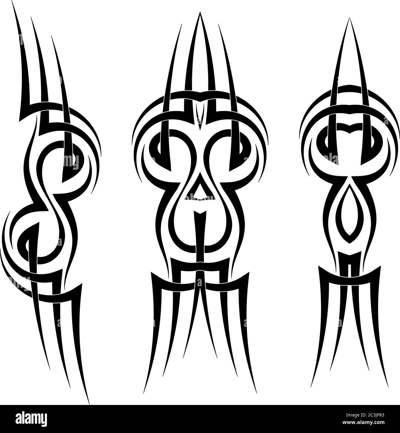 Illustrazione del vettore Tattoo tribale Illustrazione Vettoriale