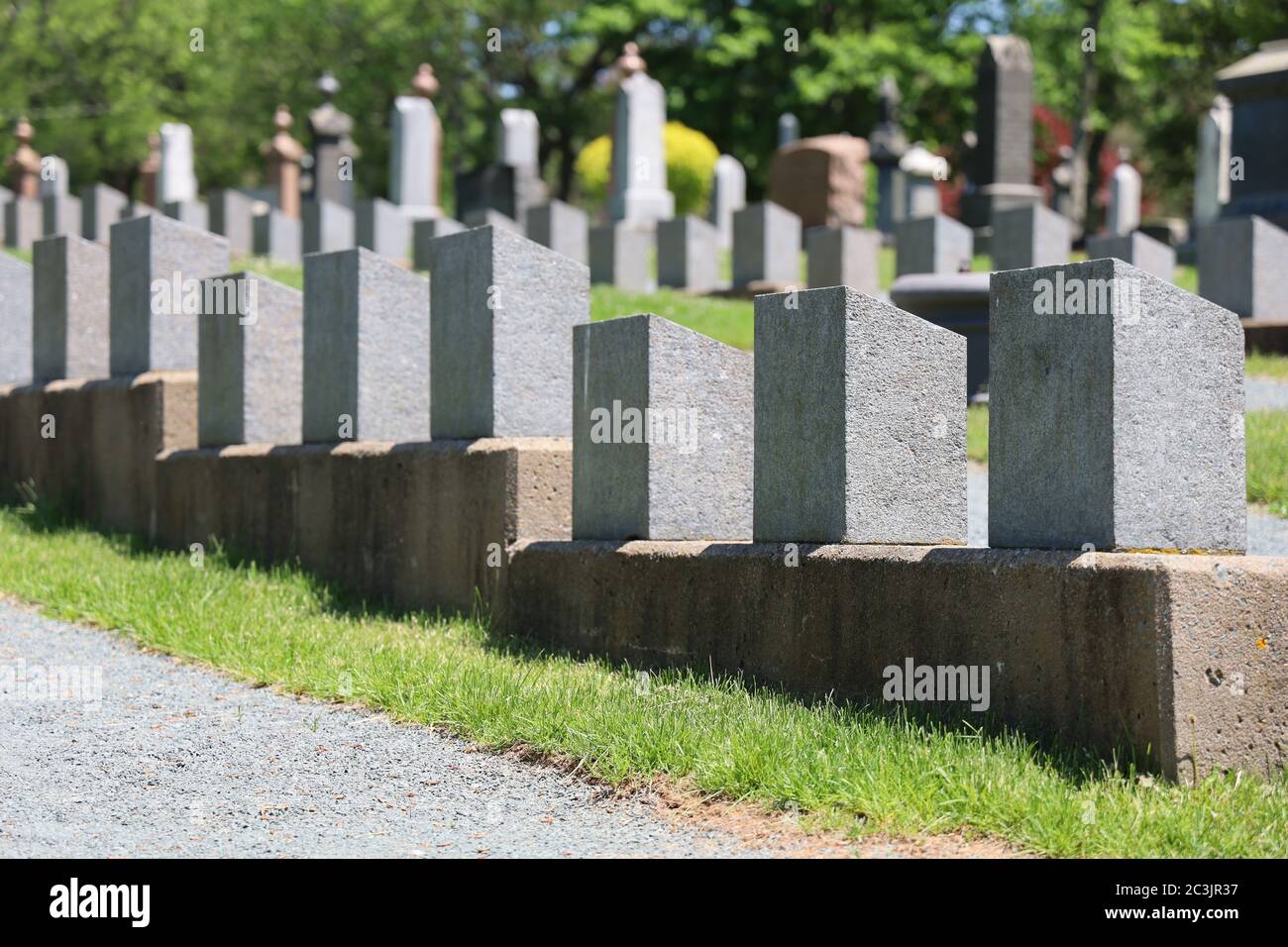 Cimitero Titanic Halifax Nova Scotia Canada. Foto Stock