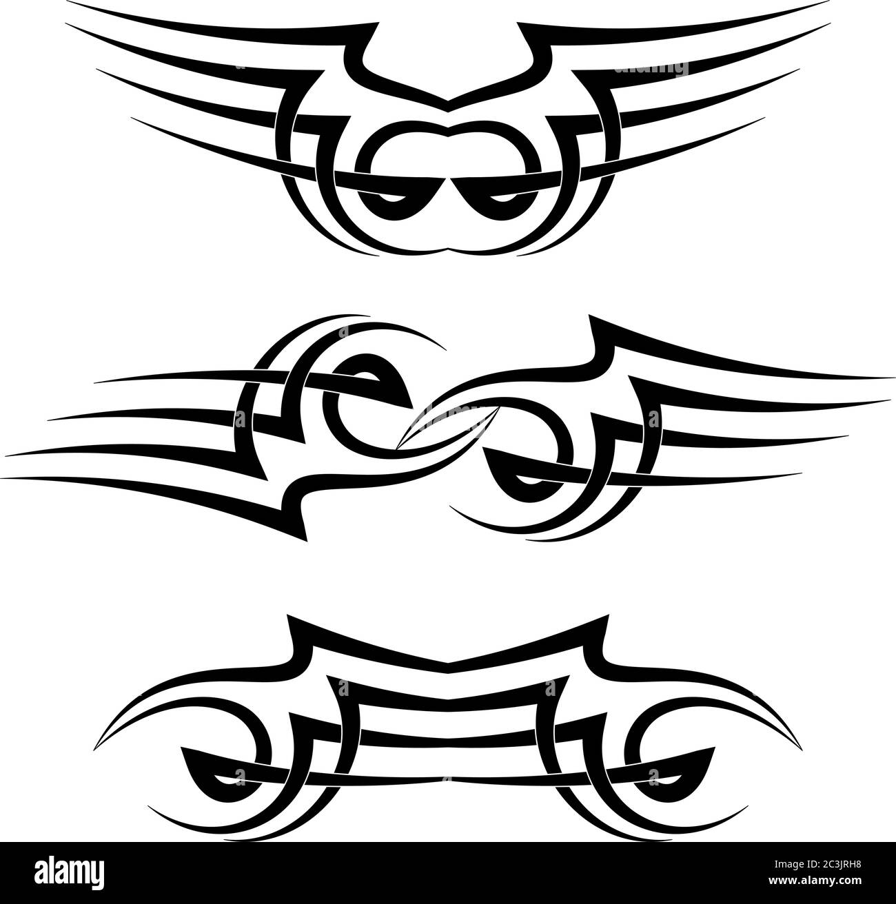 Illustrazione del vettore Tattoo tribale Illustrazione Vettoriale