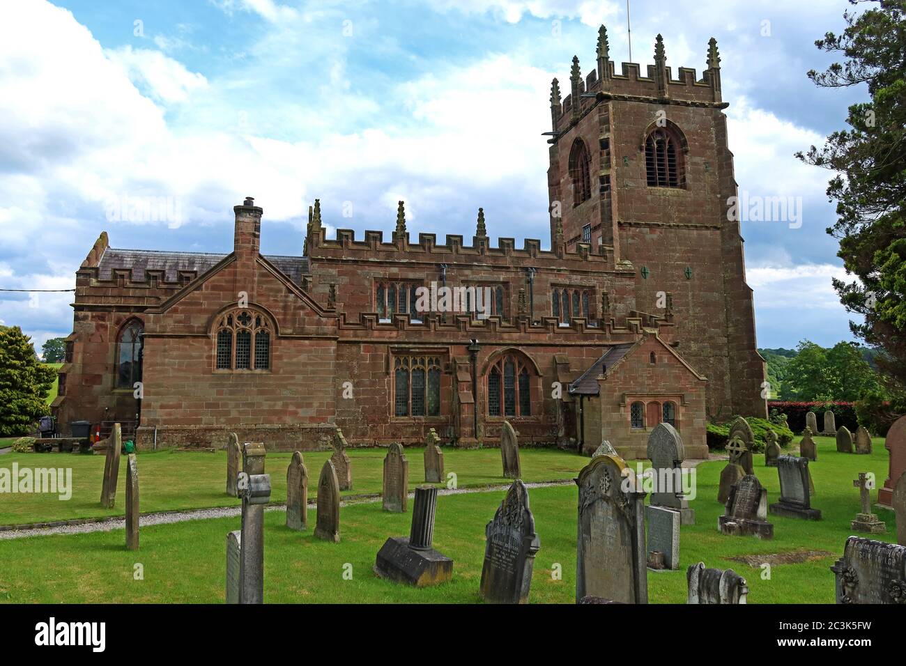 St Michael e All Angels Church, 23 Wirswall Rd, Marbury, Whitchurch, Cheshire, Inghilterra, Regno Unito, SY13 4LL Foto Stock