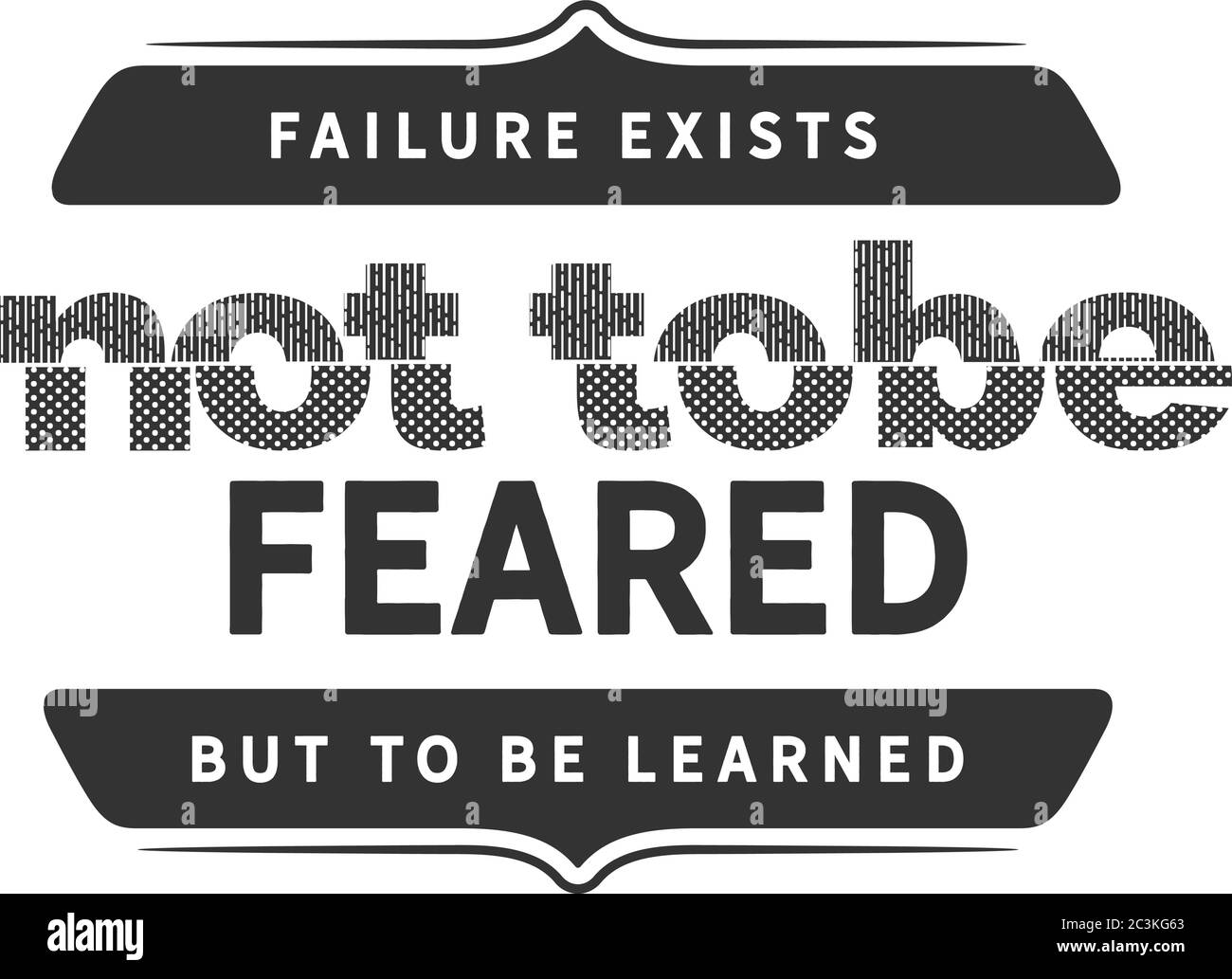 Il fallimento non esiste da temere, ma da imparare Illustrazione Vettoriale