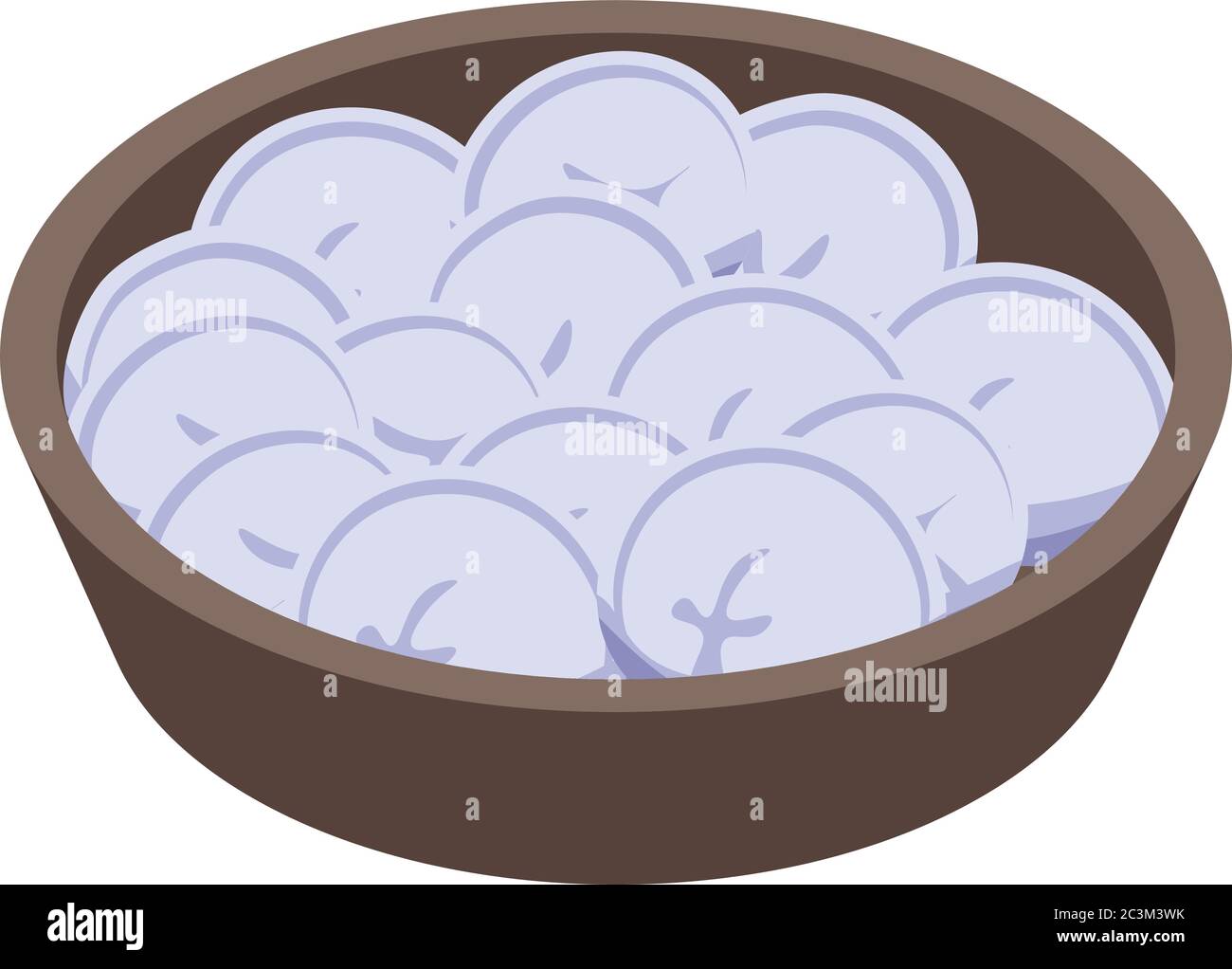 Ravioli lessati Immagini Vettoriali Stock - Alamy