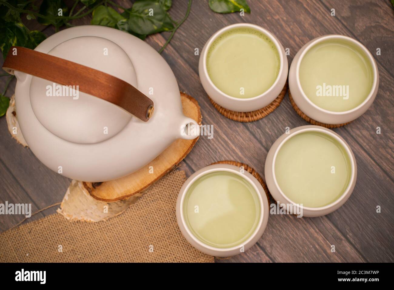 Le tazze da tè giapponesi erano molto belle Foto Stock