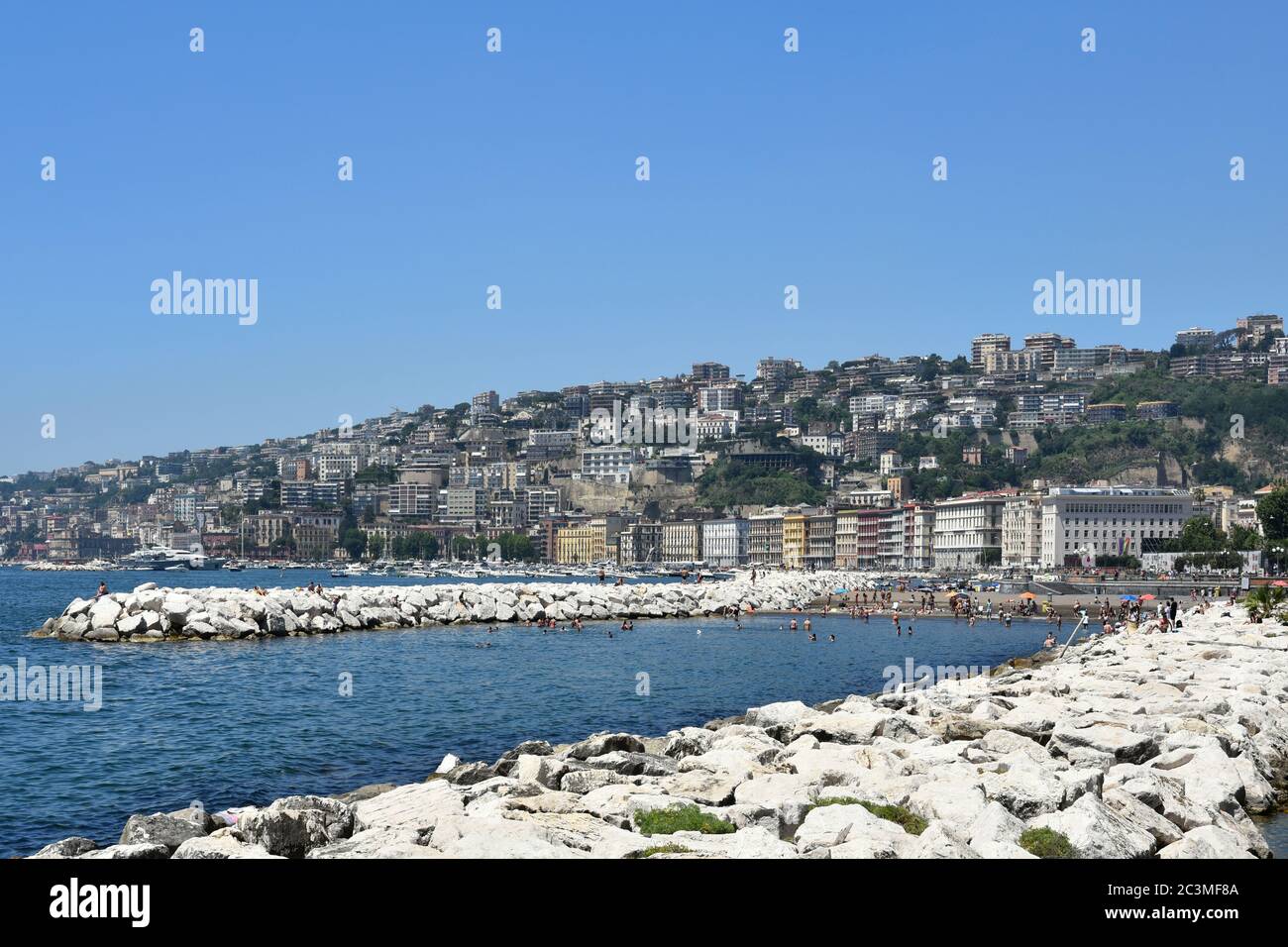 La città vecchia di Napoli. Foto Stock