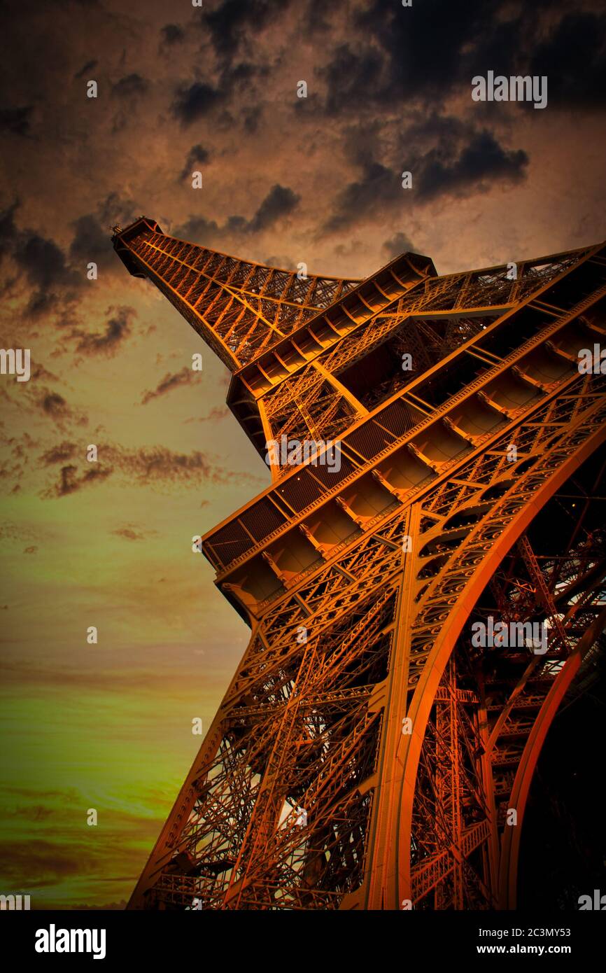 Torre Eiffel Foto Stock