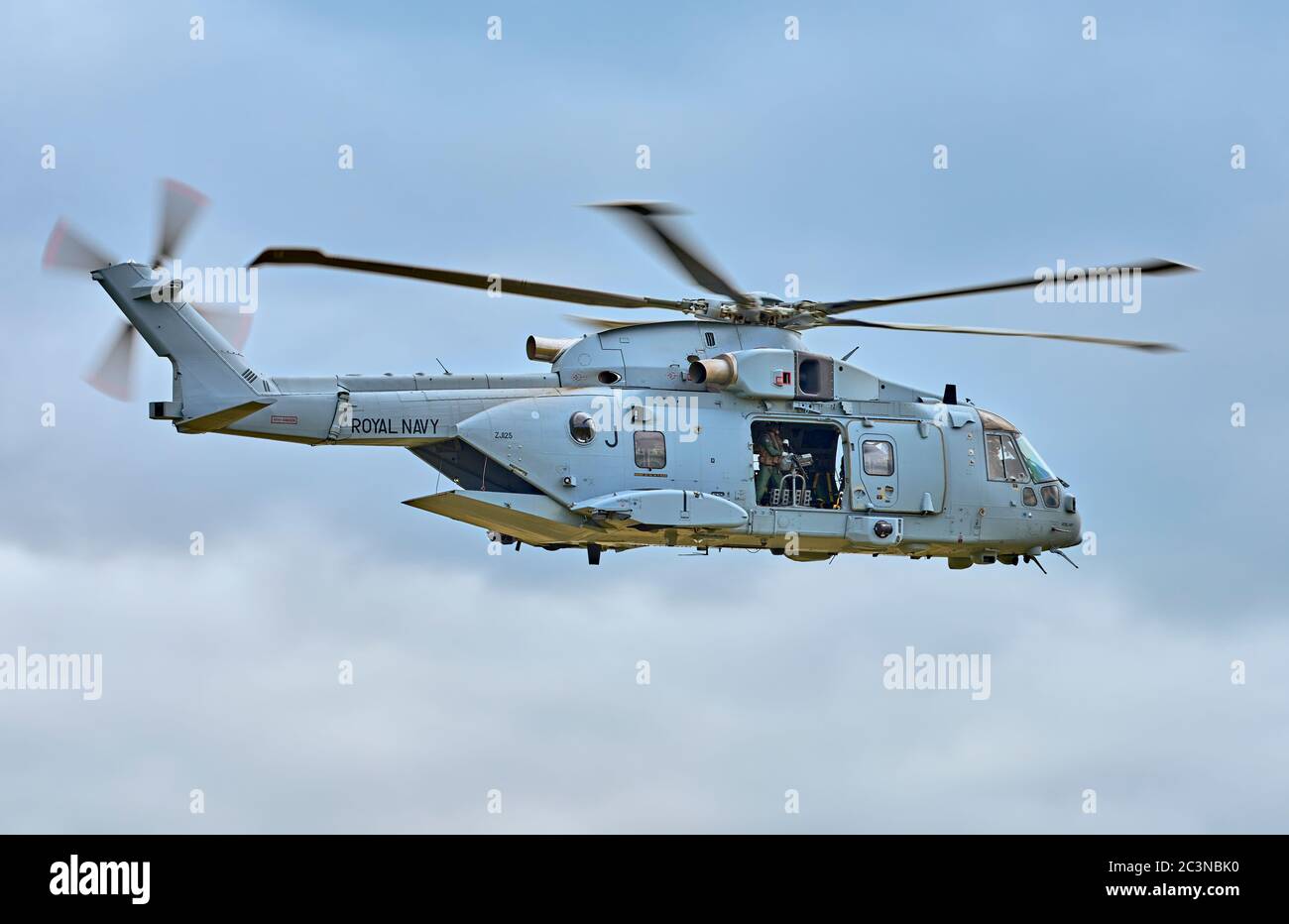 Royal Navy AgustaWestland EH101 Merlin HC4 elicottero Foto Stock