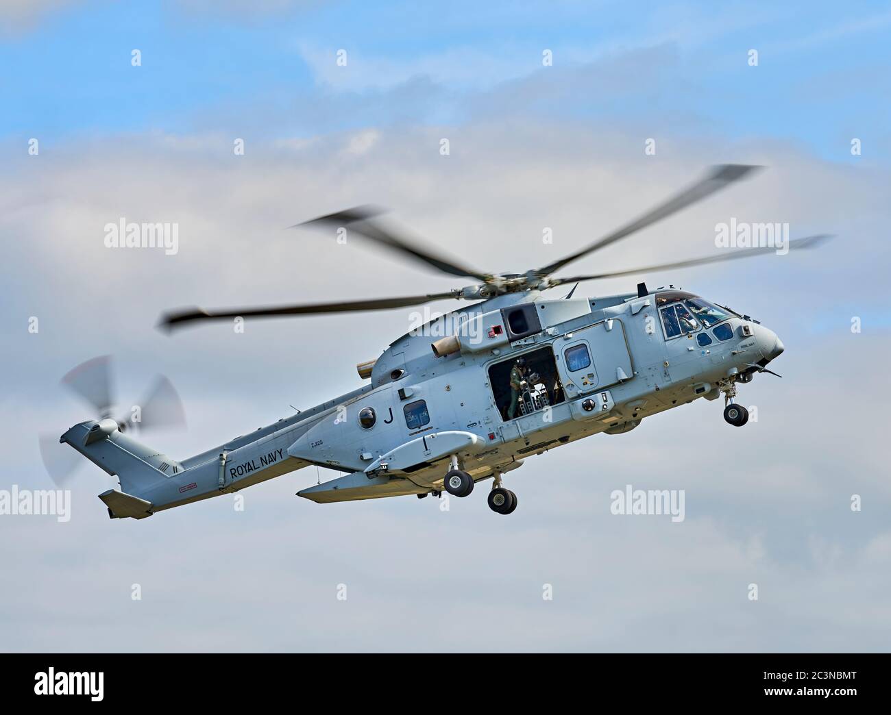 Royal Navy AgustaWestland EH101 Merlin HC4 elicottero Foto Stock