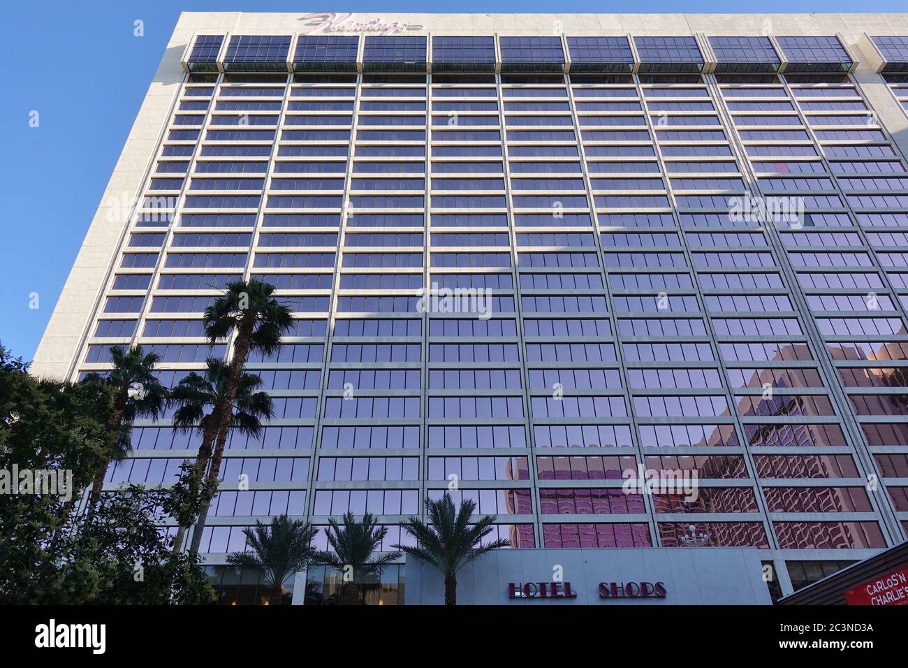 LAS VEGAS, NV -6 GIU 2020- il Flamingo Hotel situato sulla Strip di Las Vegas è stato aperto nel 1946 dal famoso mobster Bugsy Siegel. Foto Stock