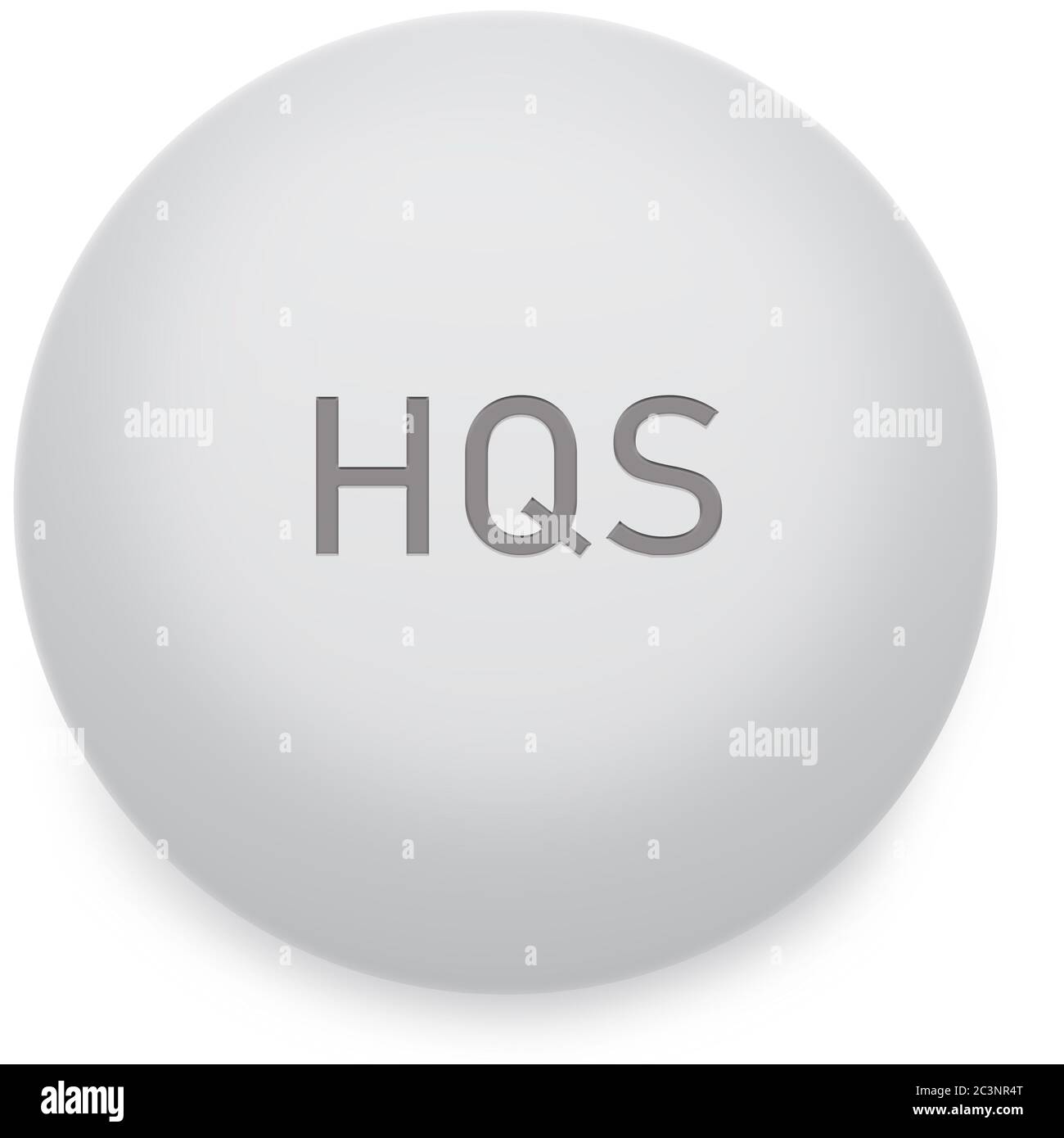 Illustrazione di HQS idrossiclorochina pill Foto Stock