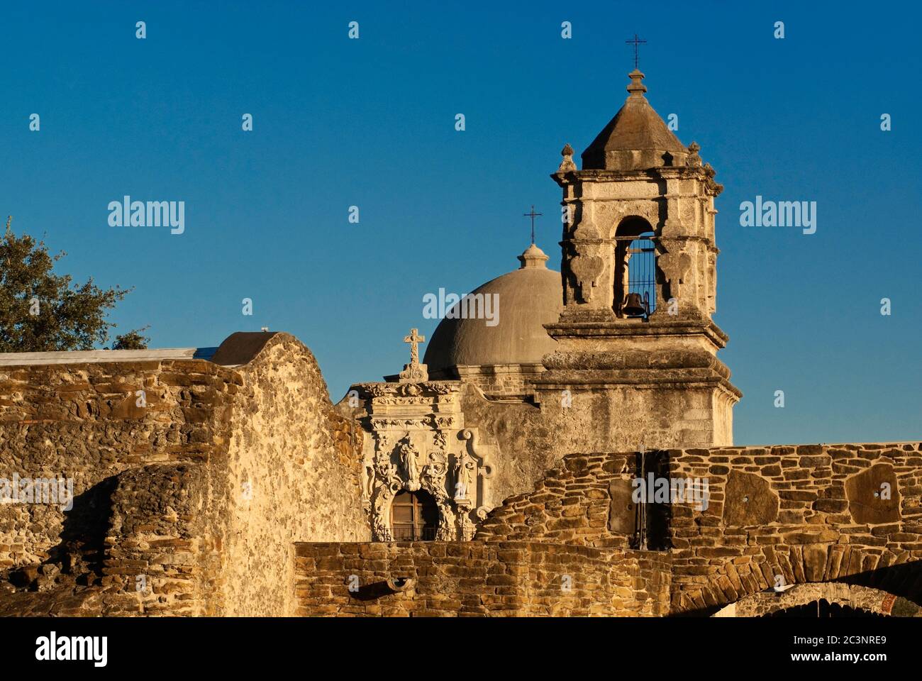 La missione di San Jose di San Antonio, Texas, Stati Uniti d'America Foto Stock