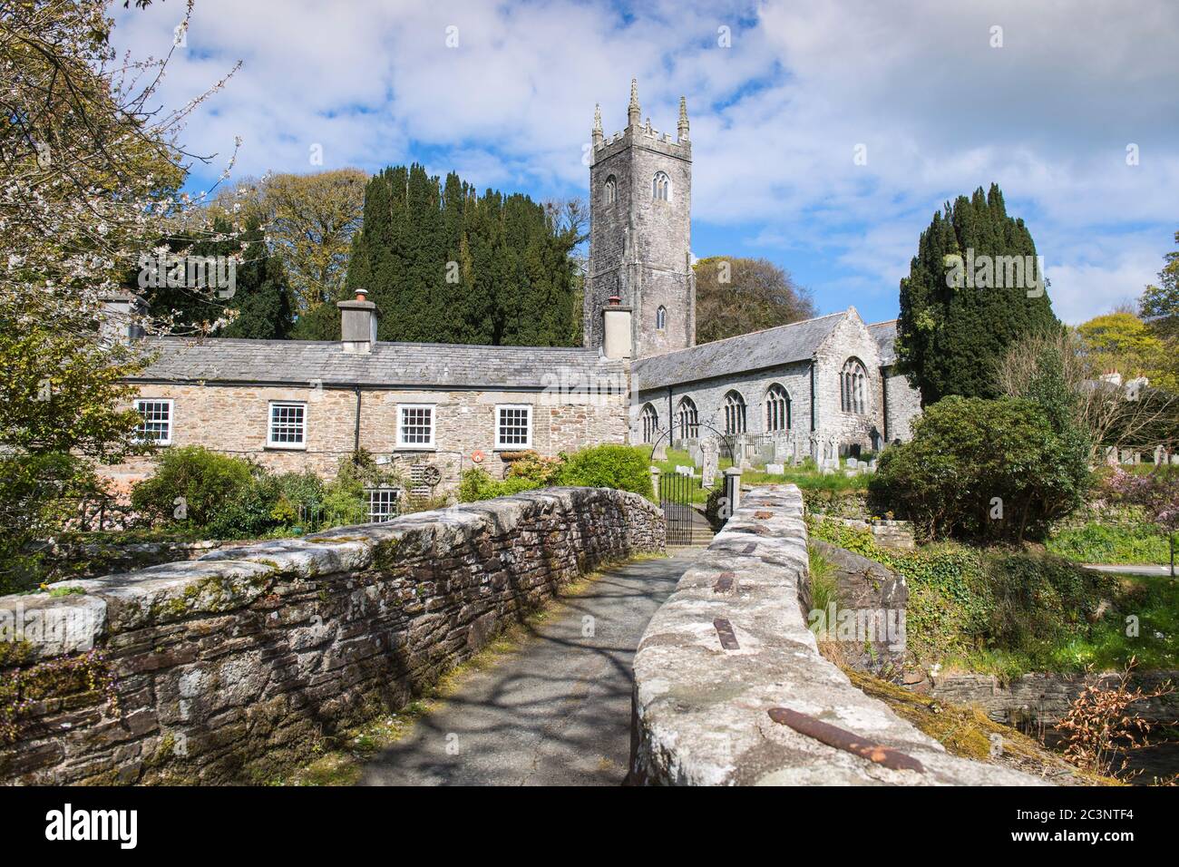 Chiesa di St Nonna in Altarnun, Cornwall, Regno Unito Foto Stock