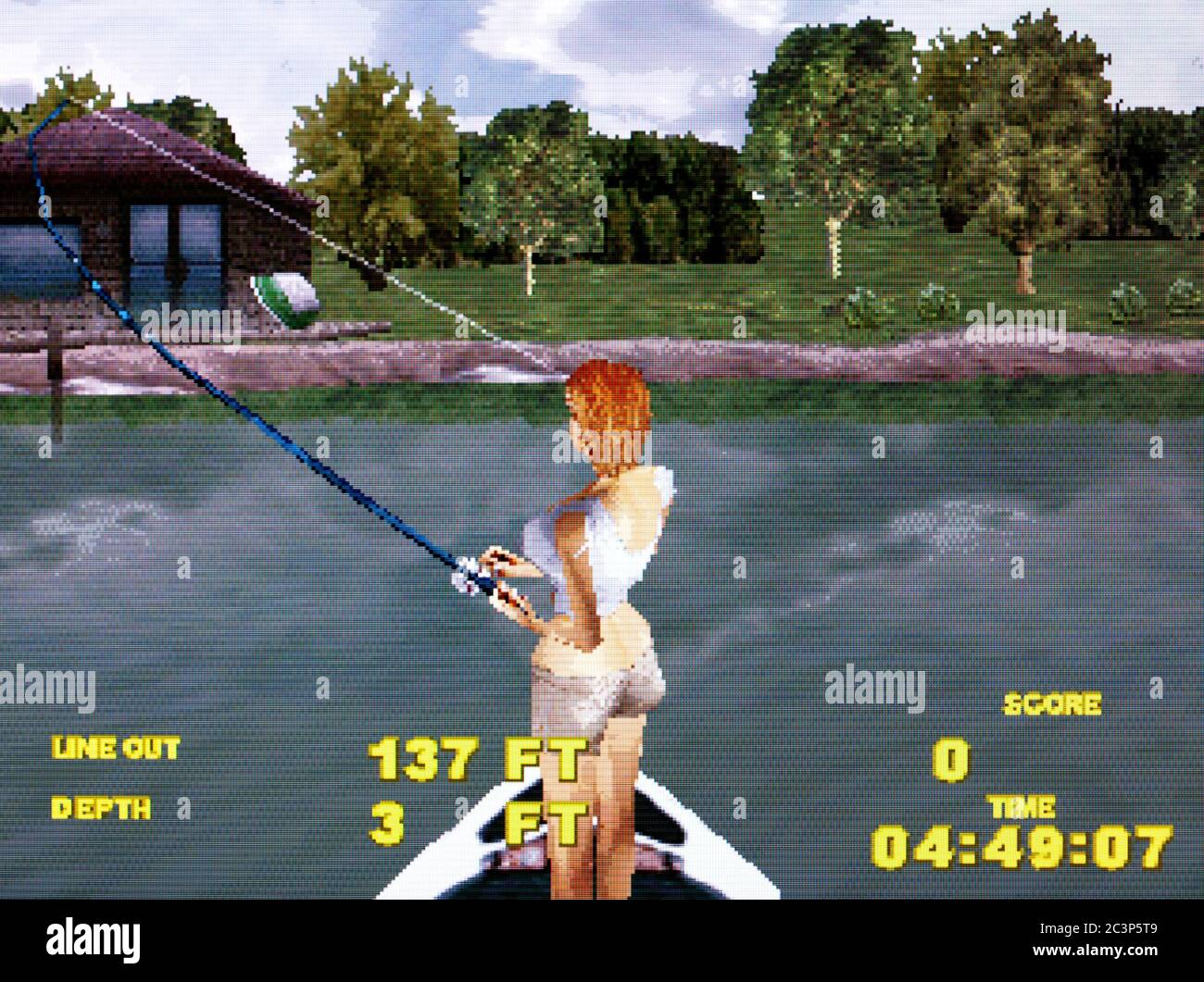 Pesca al Big Bass Sony PlayStation 1 PSX solo per uso editoriale Foto stock Alamy