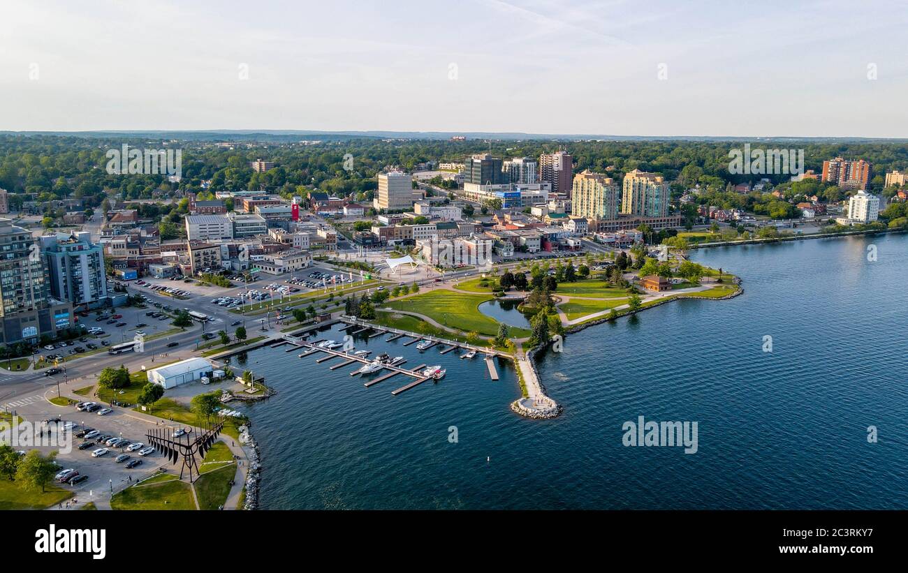 Heritage Park Aerial - Barrie Ontario Canada Foto Stock