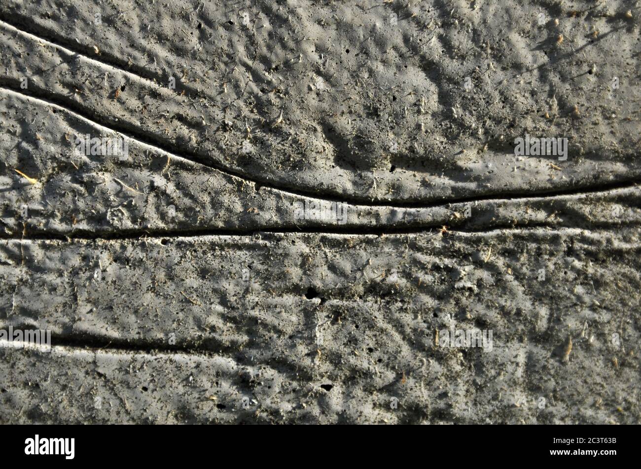 Textra di superficie in calcestruzzo. Costruzione e riparazione. Foto Stock