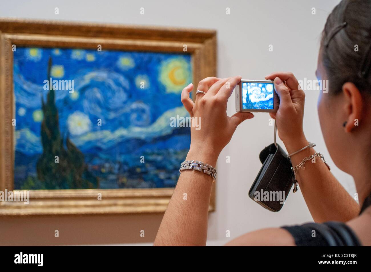 Notte stellata, 1889, dipinto di Vincent van Gogh, MOMA, Museum of Modern Art di New York, Stati Uniti d'America, America Foto Stock
