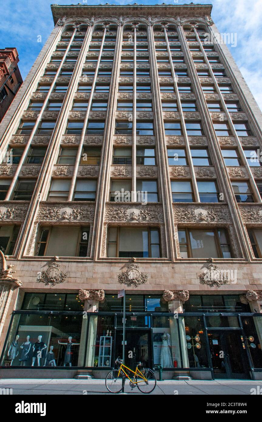 Edificio Bayard-Condict. 71, Bleecker Street. New York., Stati Uniti. Come il rococo come il Bayard-Condict Building a Bleecker e Crosby Streets è, è la regulenza Foto Stock