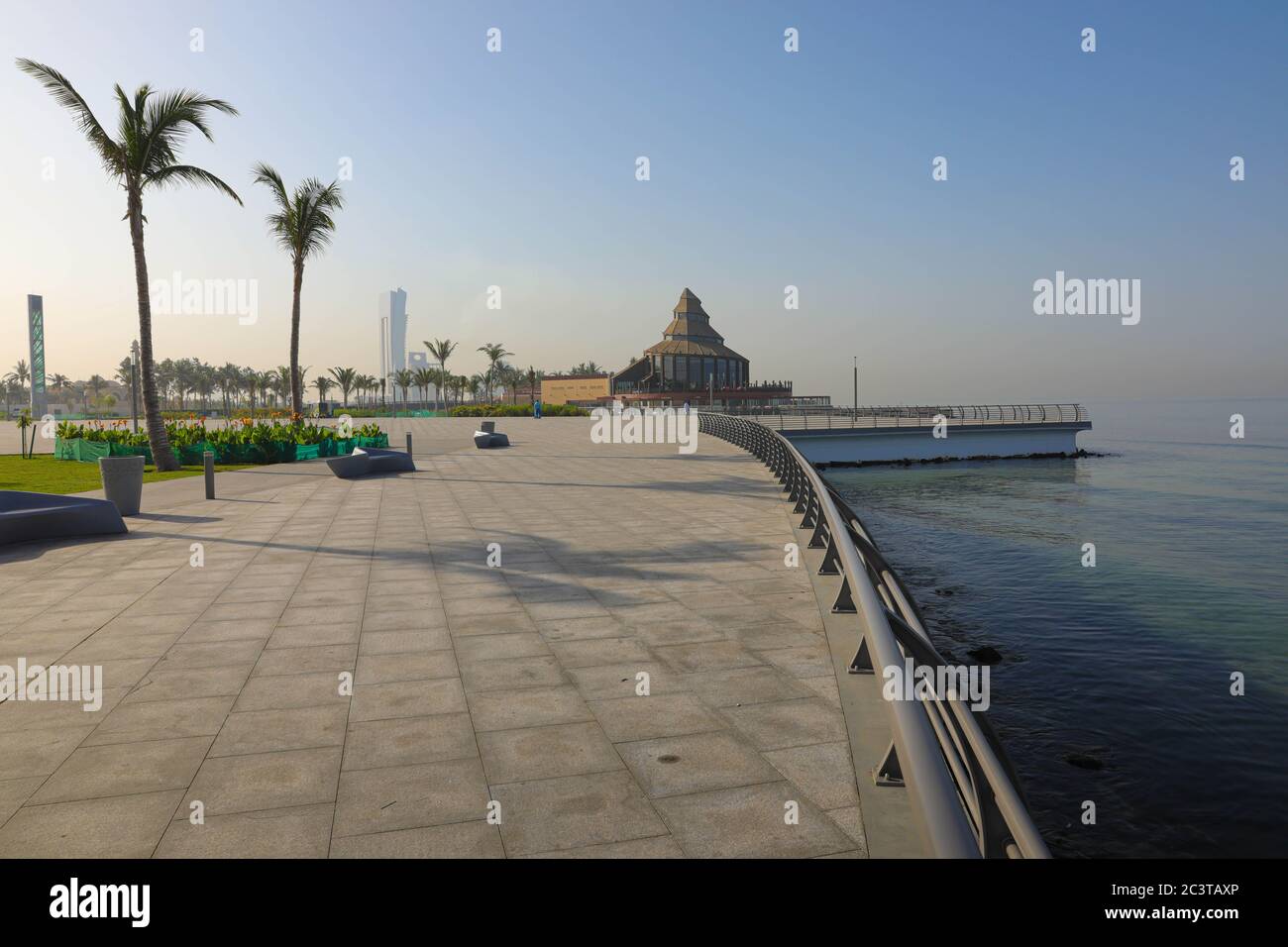 Jeddah City , nuova Corniche a jeddah, Arabia Saudita Foto Stock