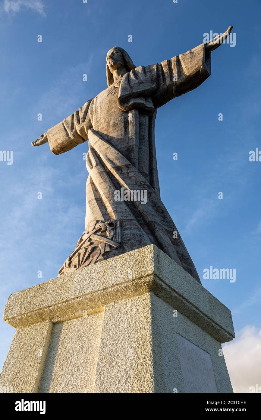 Statua di Cristo Rei, Garajau, Madera Foto Stock