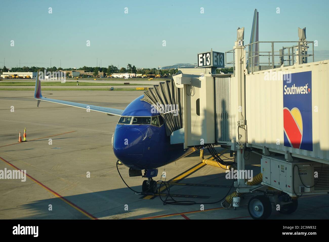 PHILADELPHIA, PA -13 GIU 2020- Vista di un aereo da Southwest Airlines (WN) all'Aeroporto Internazionale di Philadelphia (PHL). Foto Stock
