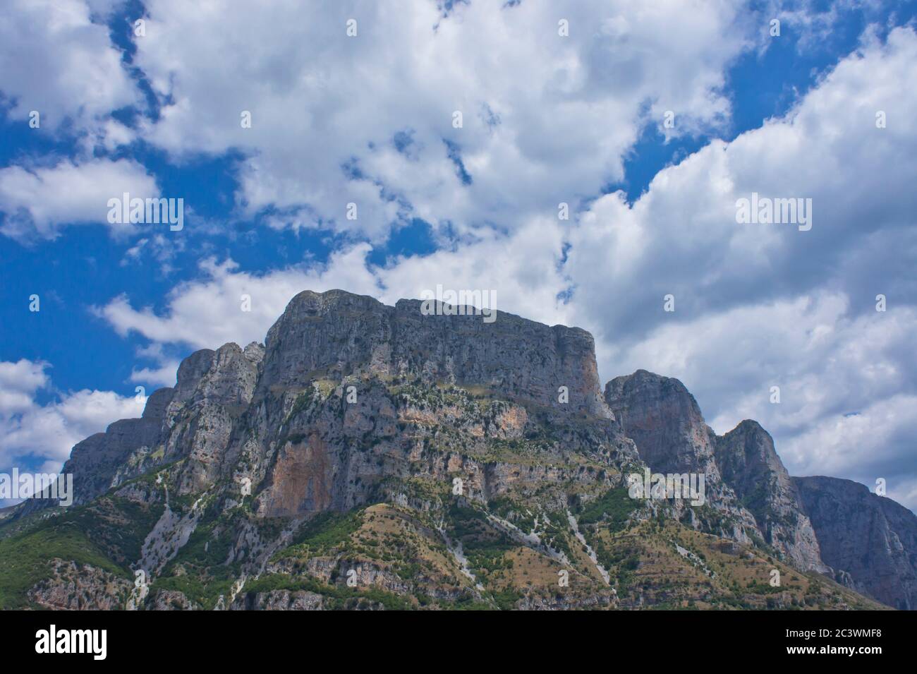 Vikos gola, paesaggio naturale in Epiro, Grecia, Zagorochoria, Foto Stock