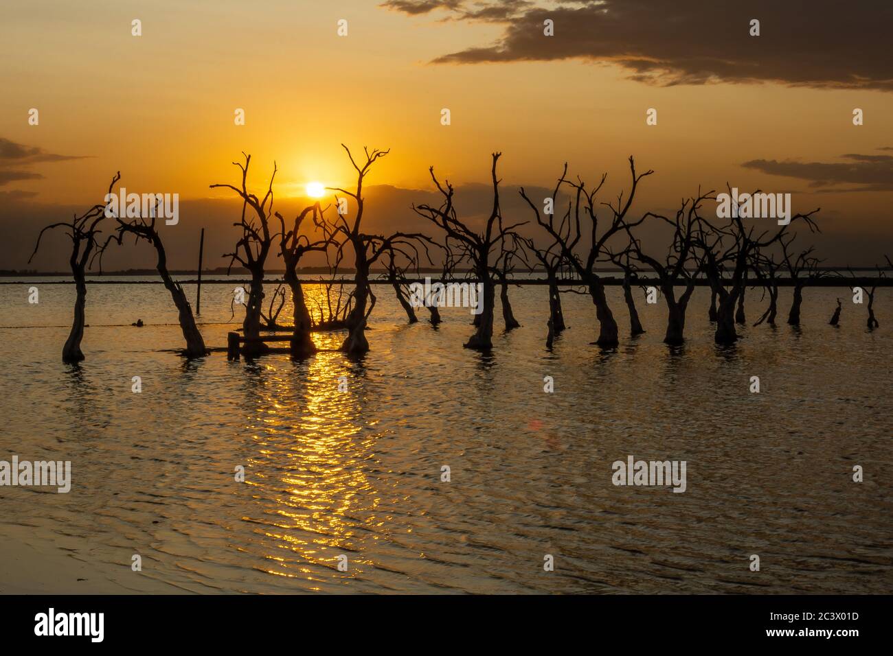 Tramonto a Efeuen Foto Stock