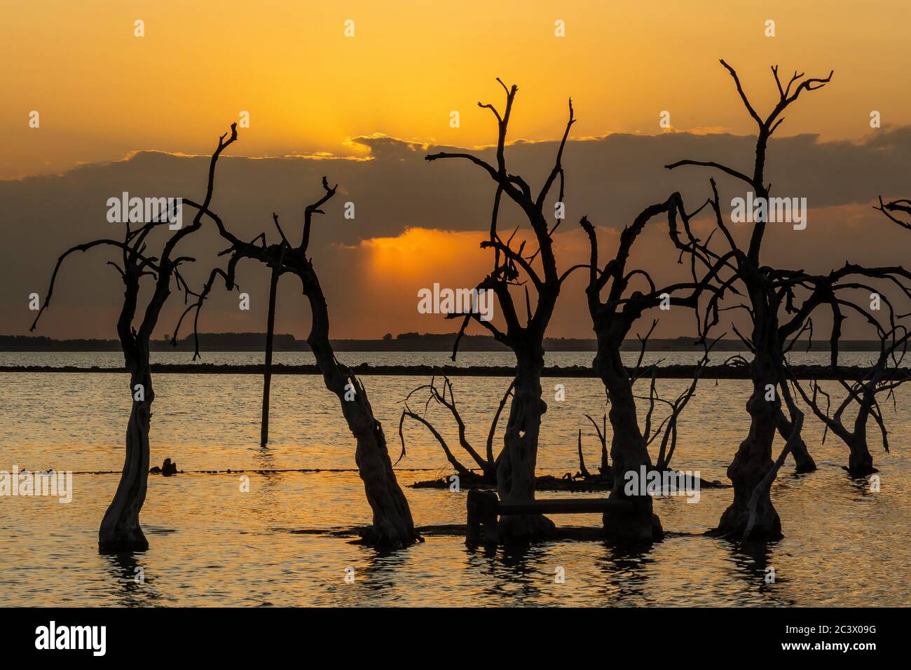 Tramonto a Efeuen Foto Stock
