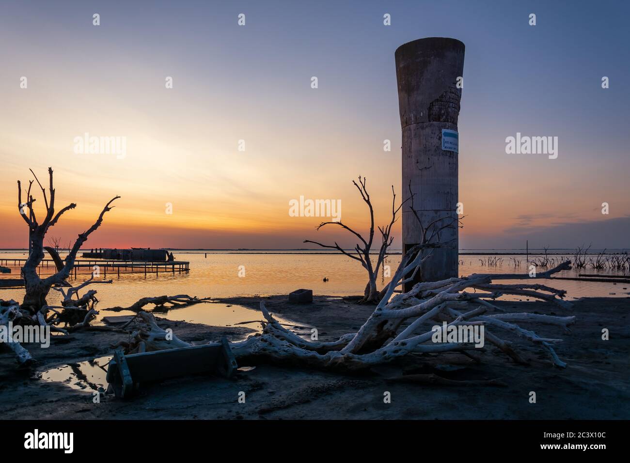 Tramonto a Efeuen Foto Stock