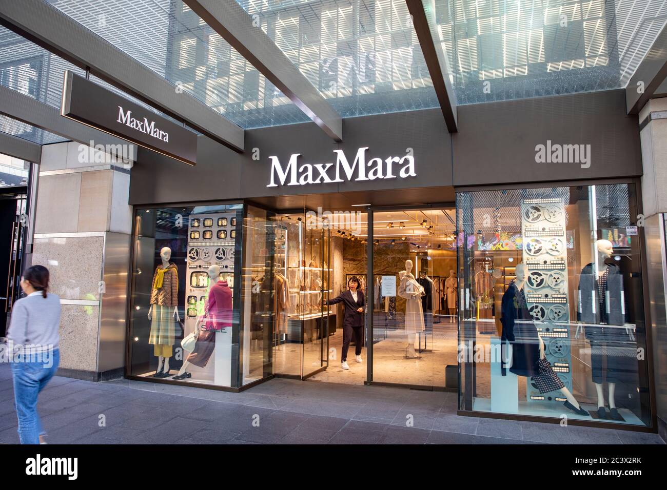 MaxMara negozio nel centro di Sydney vendita di moda donna, Sydney, Australia Foto Stock