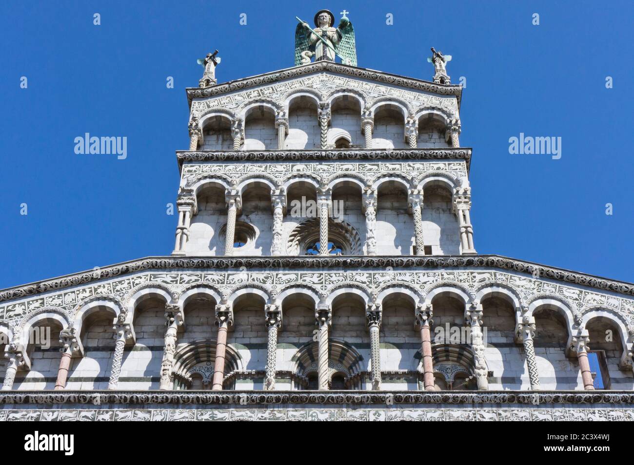 Chiesa di San Michele in Foro, Lucca, Italia Foto Stock