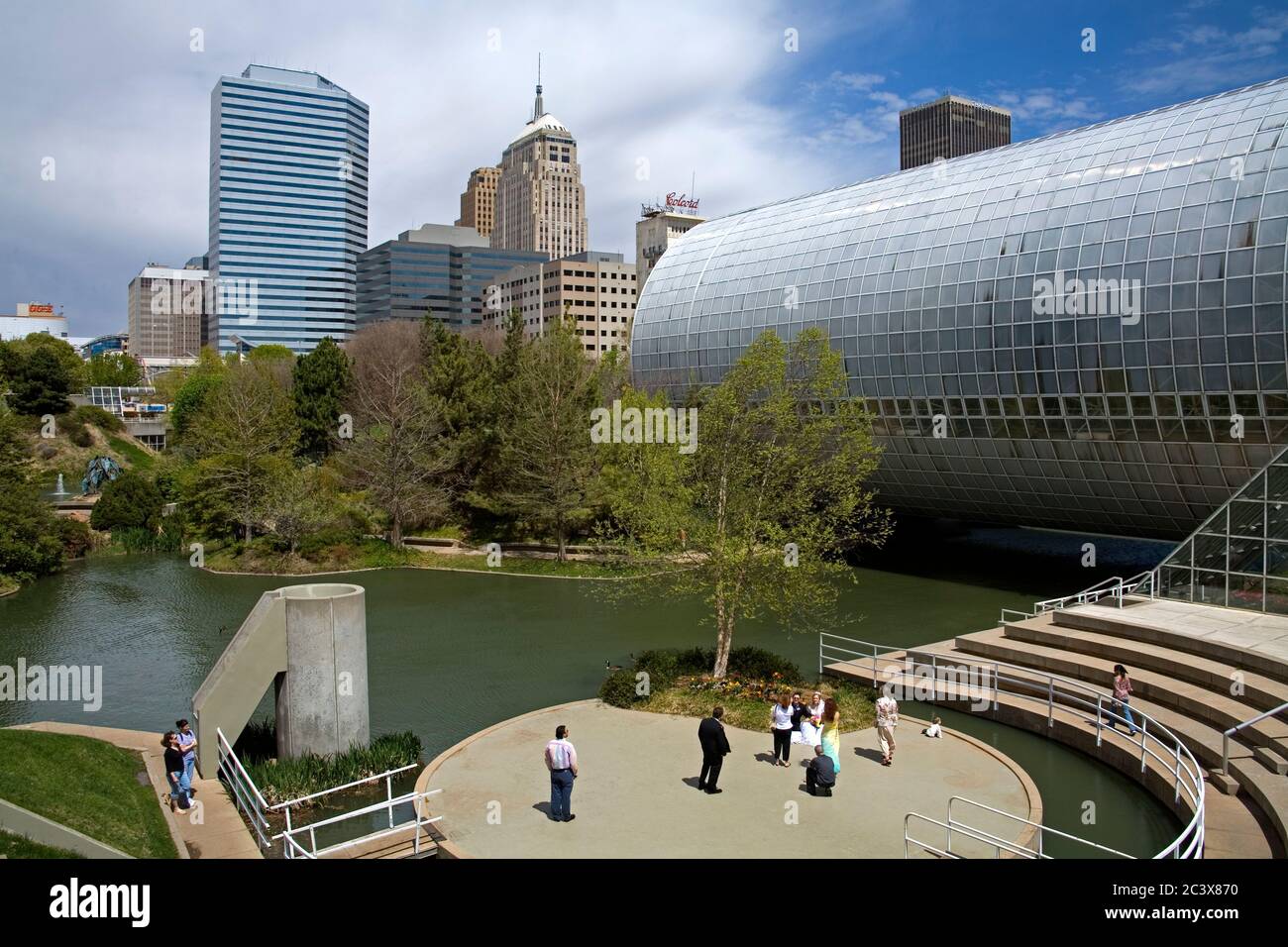 Una miriade di Giardini Botanici, il centro cittadino di Oklahoma City, Oklahoma, Stati Uniti d'America Foto Stock