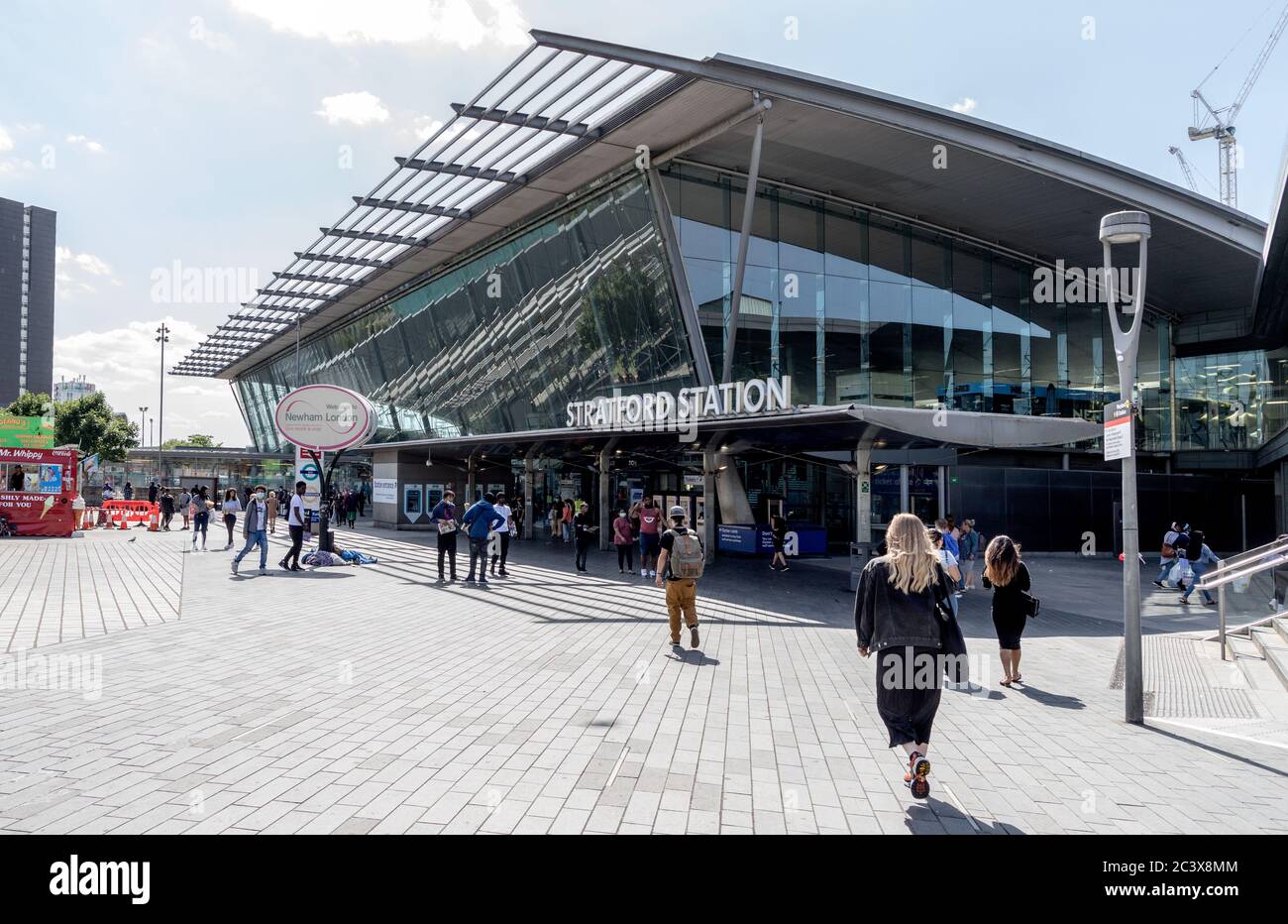 Stazione di Stratford, Londra est, Regno Unito Foto Stock