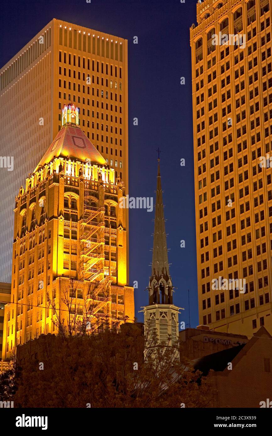 Centro di Tulsa, Oklahoma, Stati Uniti d'America Foto Stock