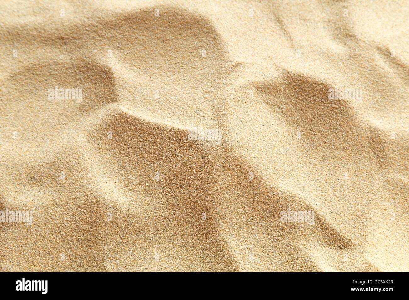 Texture di sabbia marrone primo piano Foto Stock