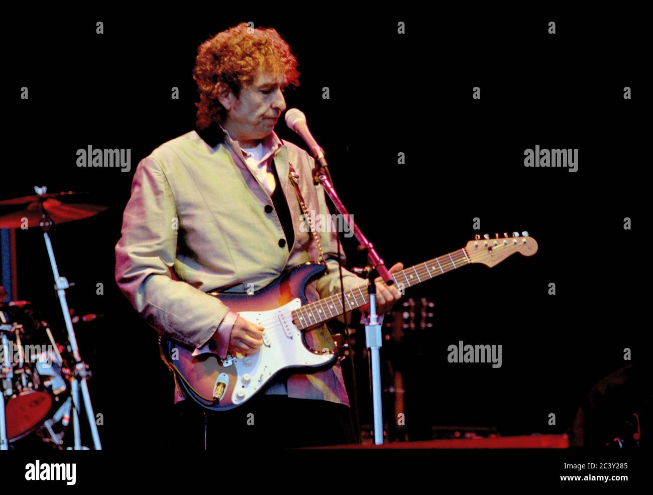 Bob Dylan al Phoenix Festival in Oxfordshire, Regno Unito 1995 Foto Stock