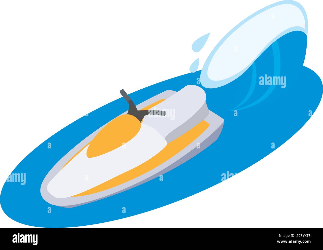 Icona Jet ski, stile isometrico Illustrazione Vettoriale