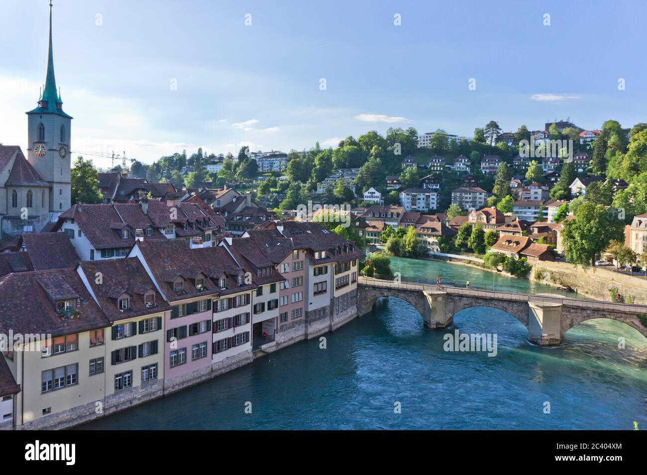 Vista della città vecchia dal ponte Berna, Svizzera, Europa Foto Stock