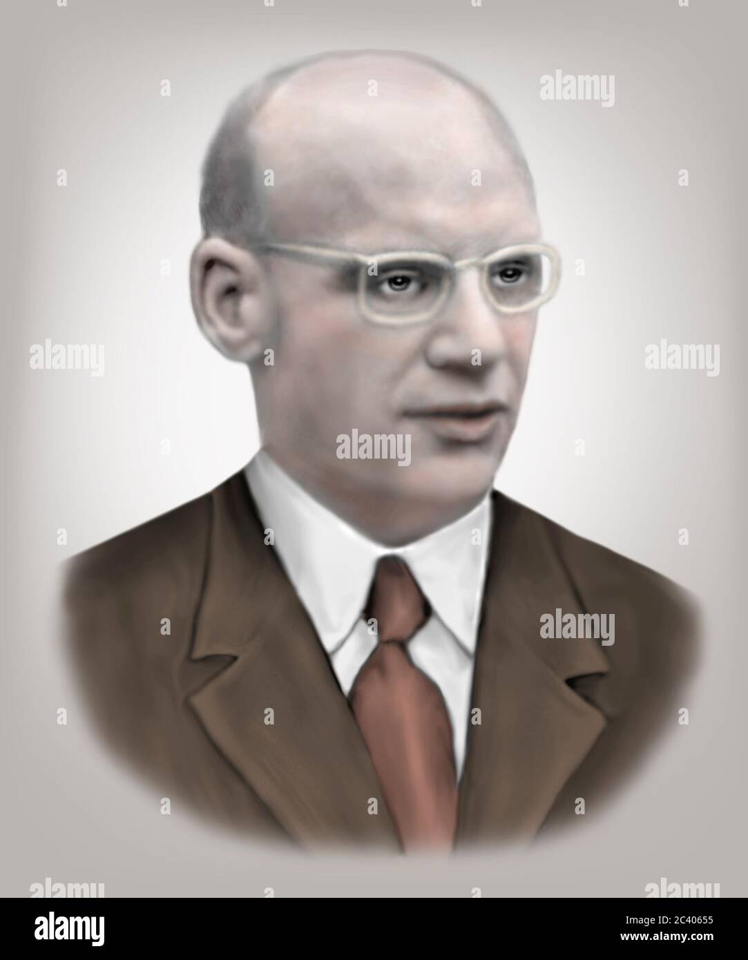 Alexander Grothendieck 1928-2014 matematico tedesco francese Foto Stock