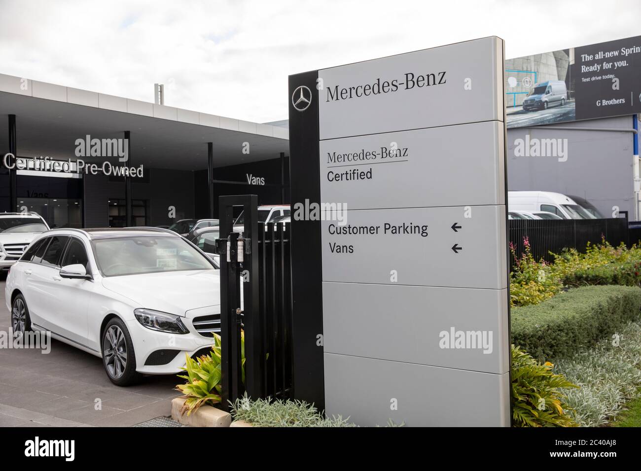 Mercedes Benz automobili usate certificate per la vendita a Sydney, Australia Foto Stock