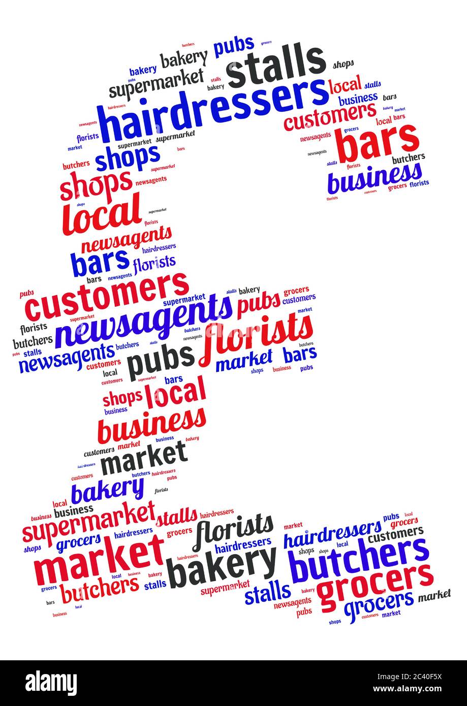 Word cloud rappresenta le aziende di fascia alta Illustrazione Vettoriale