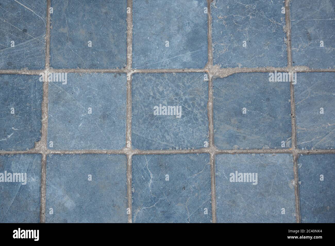 Sfondo di un'ardesia blu nella forma quadrata di piastrelle Foto Stock